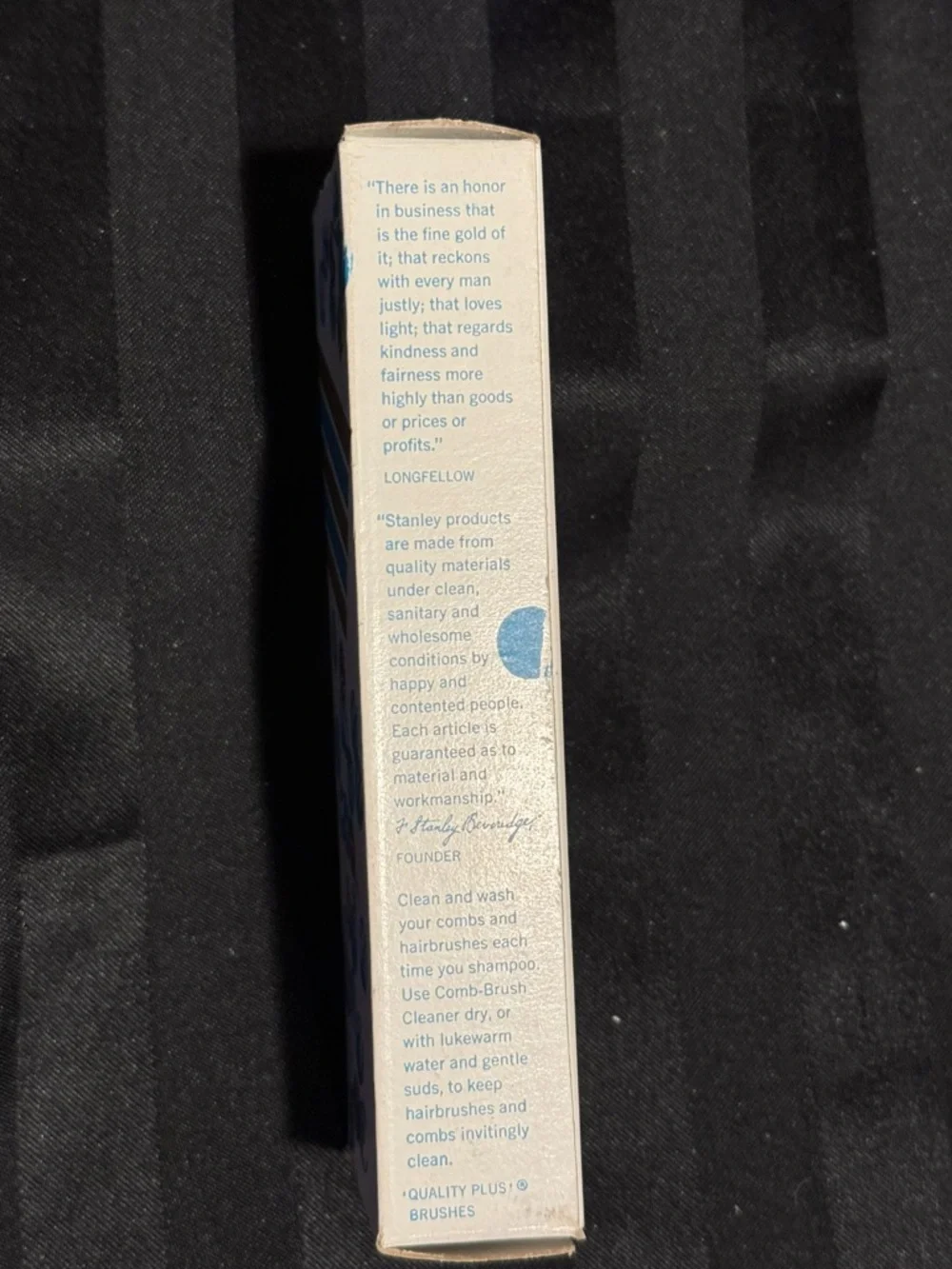 Vintage Stanley Hair Comb and Hair Brush Cleaner with Original Box